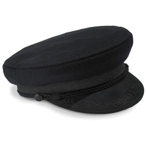 Black Camaret Royal Navy Imper hat from Laird Hatters in London, UK.